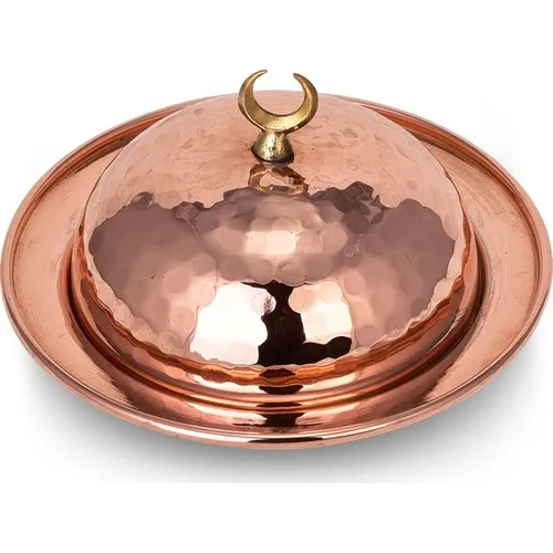 Mrs Copper Copper Beyzade Round Presentation Plate Flat Red Copper non-stick frying pan steak egg Frying Pan kitchen cooking tool