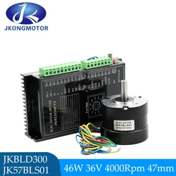 • DC36V 4000rpm 46W 0.11N.m 2A motore DC Brushless con sensore Hall motore BLDC Brushless trifase con Driver BLD70 BLD300