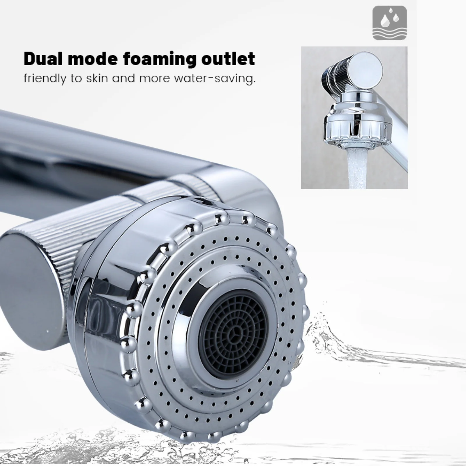 1080 Degree Basin Faucet Kitchen Sink Faucet Bathroom Faucet Mixer Aerator 2 In 1 Black Tap Heated Faucet Gourmet Mixer Tapware