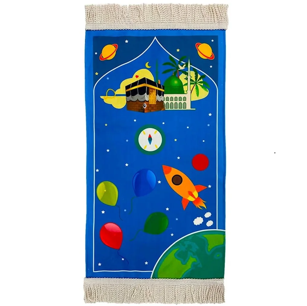 Arabic Muslim Kids Children Prayer Mat Islamic Pray Rug Namaz Carpet eid gift 38x80cm Children's Prayer Rugs