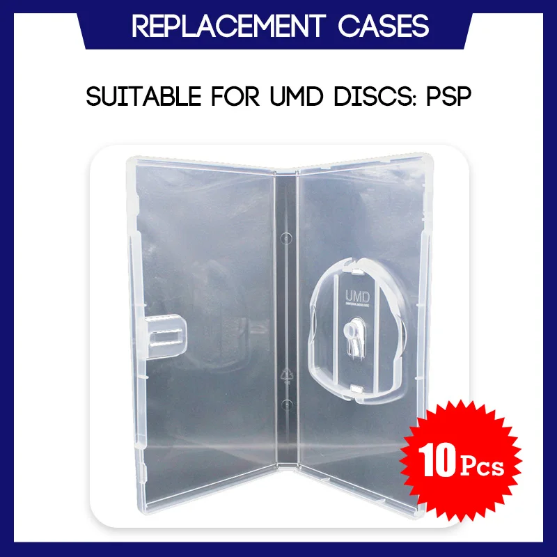 8 Stuks Transparante UMD-hoesjes – Beschermhoes Voor PSP 1000/2000/3000 Games En Films
