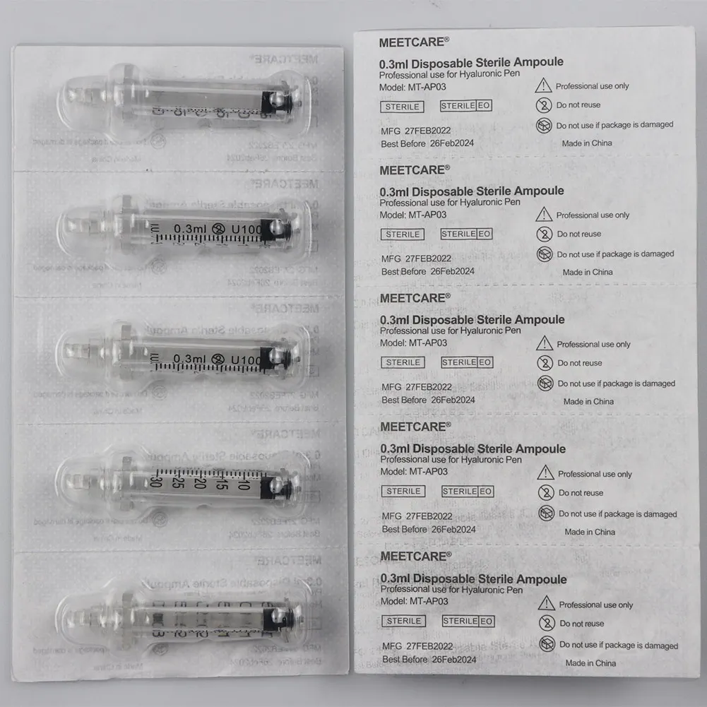 0,3ml 0,5ml Ampullenkopf-Kartusche für Hyaluron-Pen Hyaluronsäure-Pen LIP BOOST Bart Haar Schönheits- und Hautpflege-Tool – Detail 4