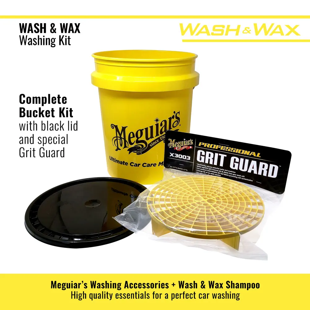 Lavage Auto Sans Rayures Detailmate Kit D'accessoires Pour Seau De Lavage - Avec Couvercle US Insert GritGuard Planche De Lavage GritGuard - Tout Compatible Avec Les Seaux De Nettoyage Grit