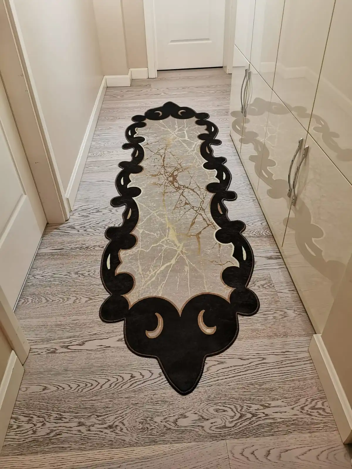 Marble Pattern Non Slip Base Anti Allergic Living Room Corridor Bedroom Carpet Lounge Rug