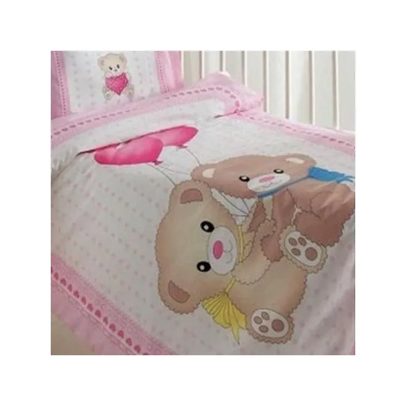 Toddlers Kids Girls Bedroom Textile 120x180 Duvet Cover Set 2 PCs Pillow Case 35 × 45 Free Shipping Made In Turkey