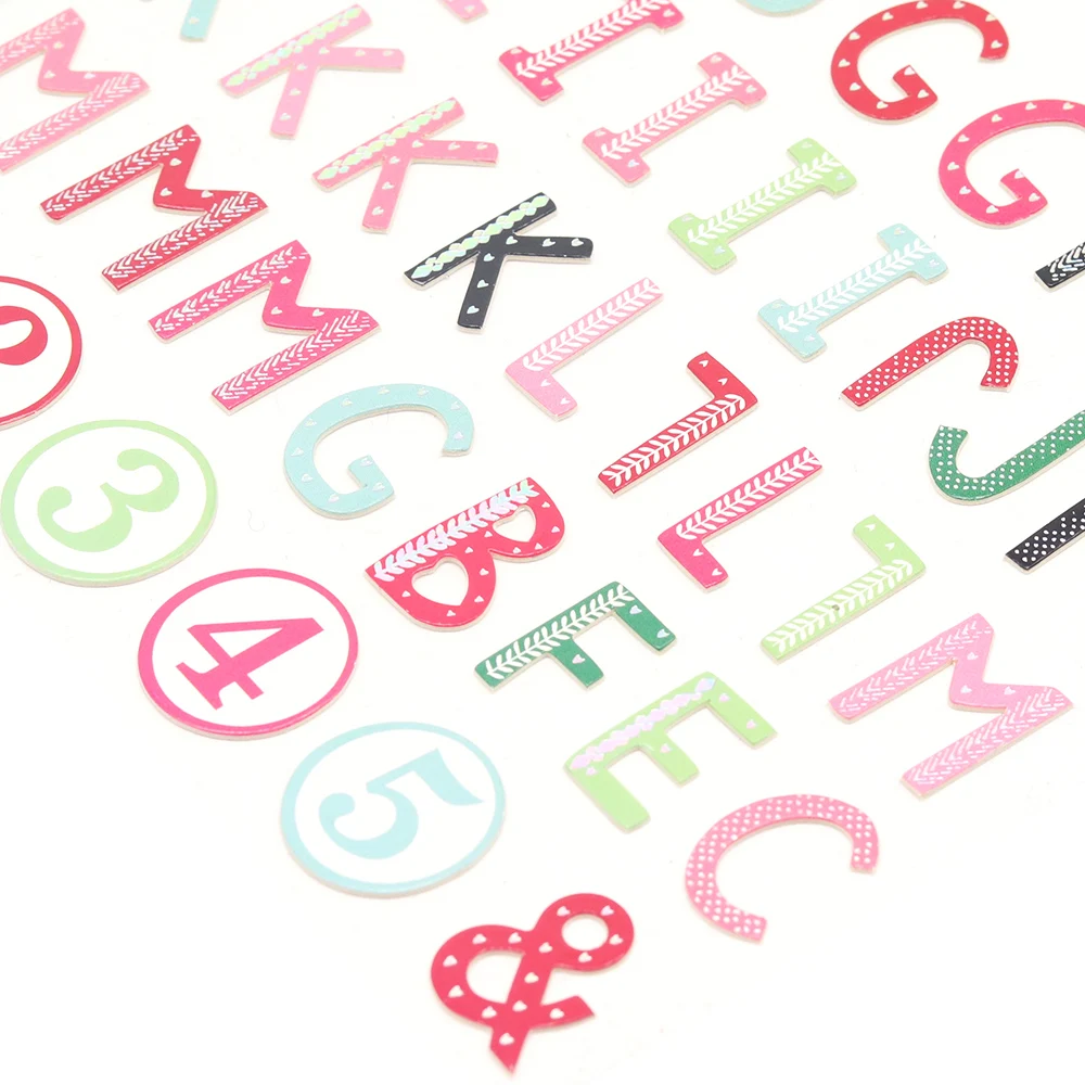 Creative Path farbige Dopamin-Alphabet-Aufkleber, Vintage-Aufkleber mit englischen Buchstaben, Deko-Aufkleber für Scrapbooking, Journaling, Kartenherstellung – Detail 6