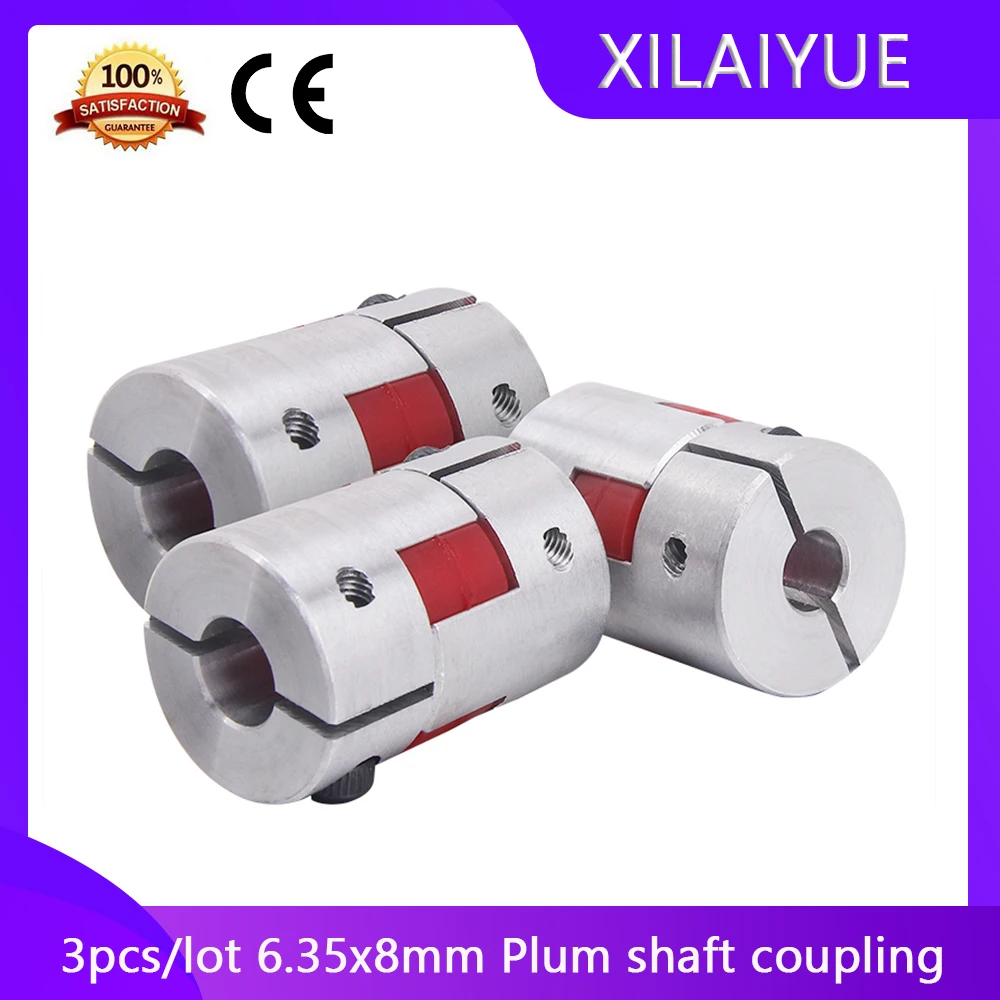 

3pcs/lot 6.35x8mm Plum shaft coupling motor shaft coupler stepper motor coupler D20 L30