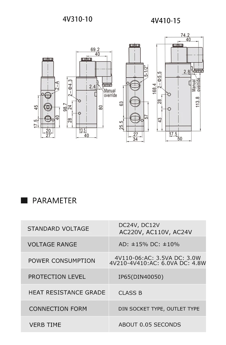 Magnetventil 4V210-08 Pneumatik — Detail 4