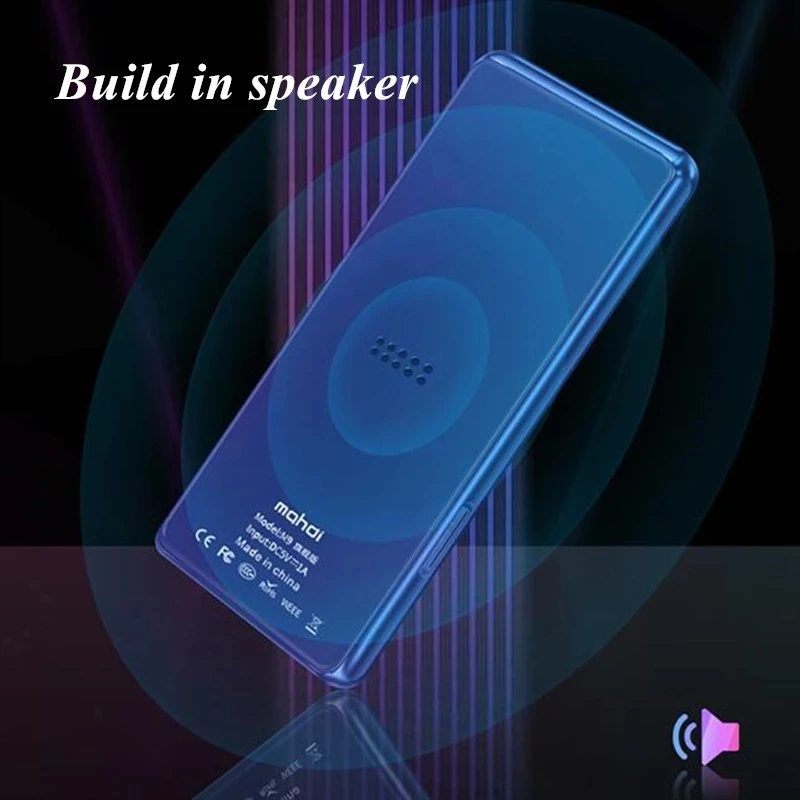 Новый MP4-плеер Mahdi M9 Bluetooth 5.0 с сенсорным экраном 3,5-дюймовый HD HIFI 8 ГБ Музыкальный MP4-плеер Поддержка видеоTF-карты с динамиком