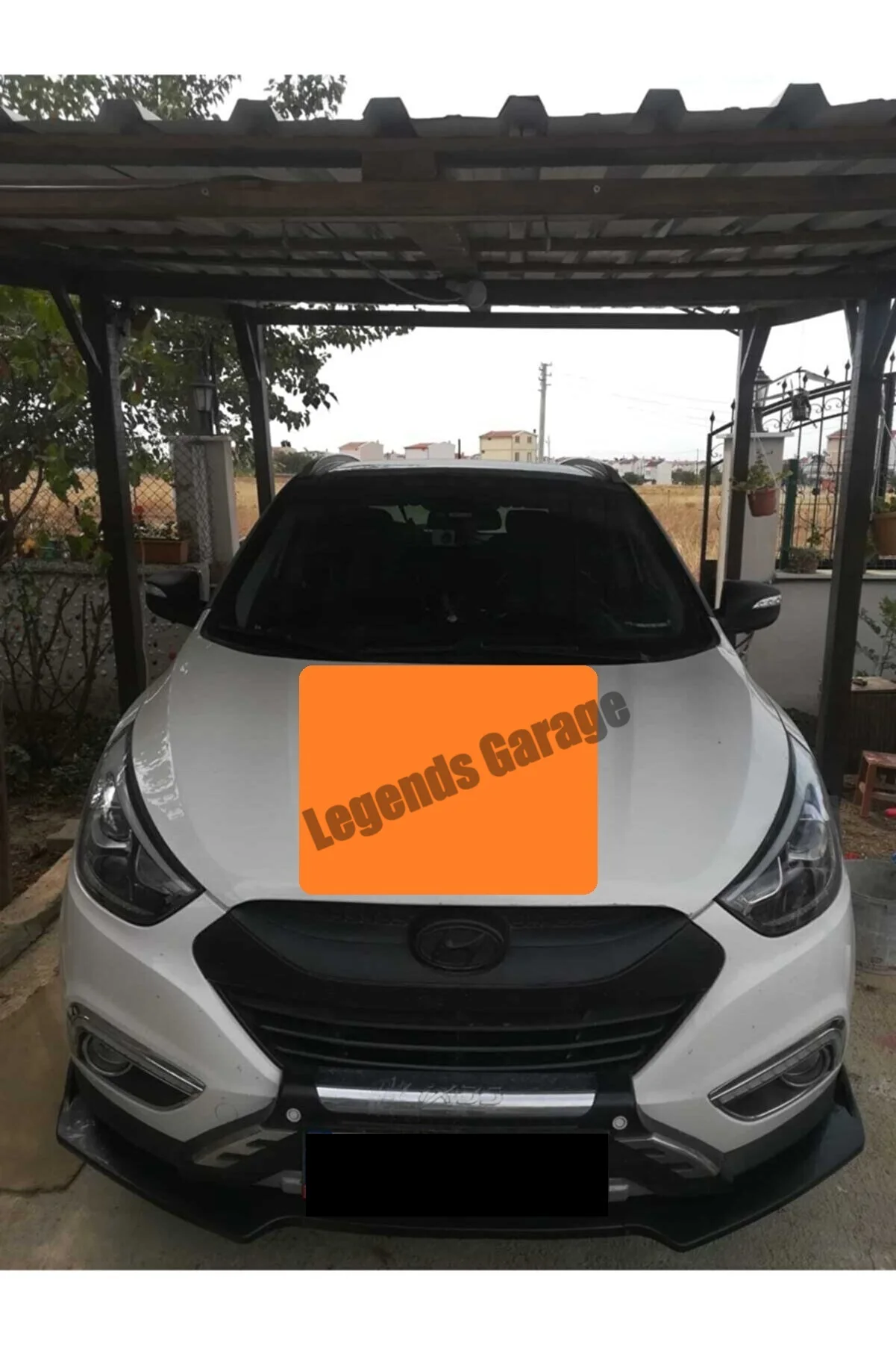 

For Hyunda ix35- Sport Front Bumper Attachment Lip Piano Glossy Black---- auto styling accessories modified flaps car deflector