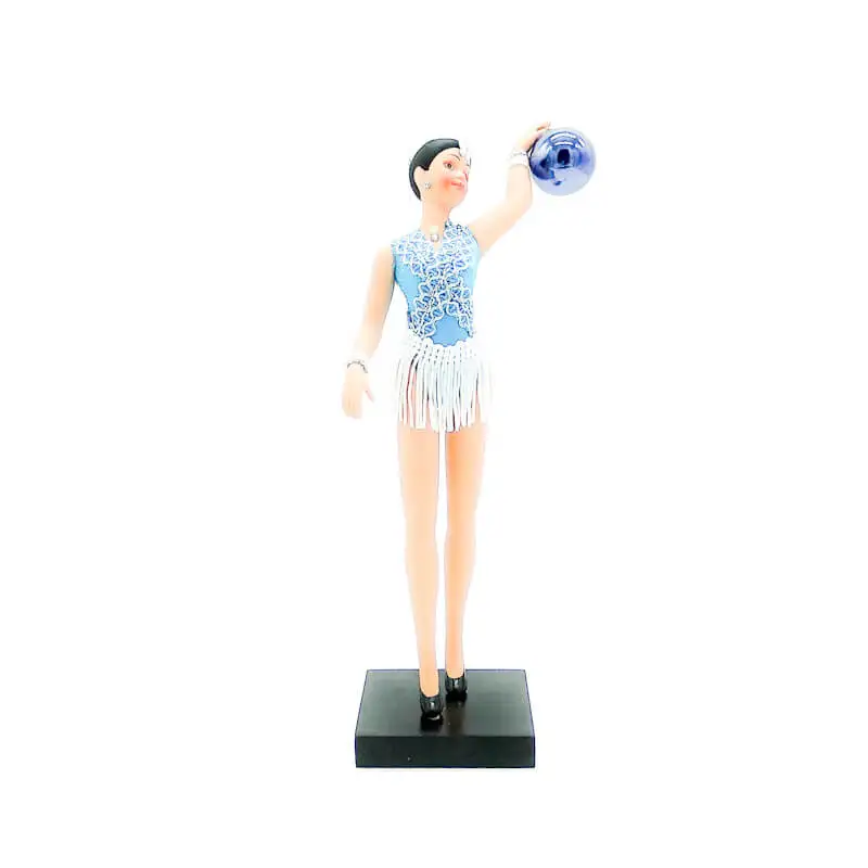 Porcelain Doll 28 cm Edition rhythmic gymnastics with high quality ball limited collection made in Spain Folk craft