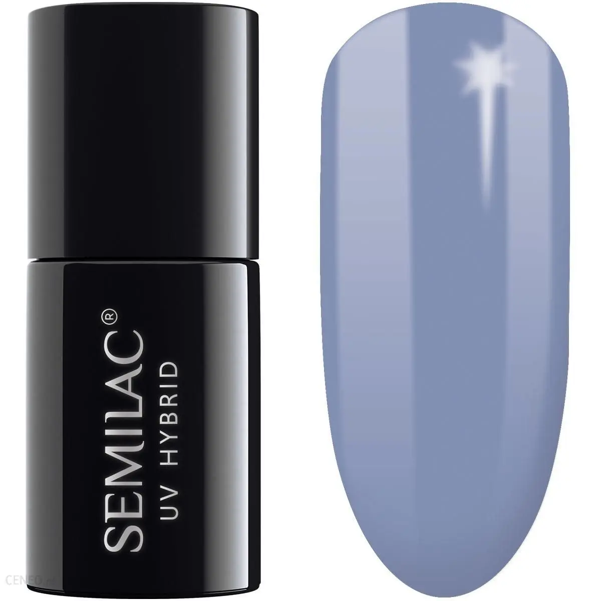 Semilac Violet Gray 104 semi-permanent coverage, UV hybrid nail polish texture Gel