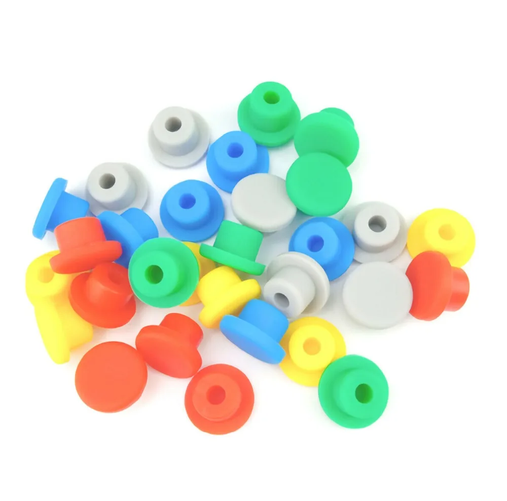 Round Silicone Rubber Seal Hole Plugs Bore 15mm-48.5mm Blanking End Caps Seal T Type Stopper Protective Gasket