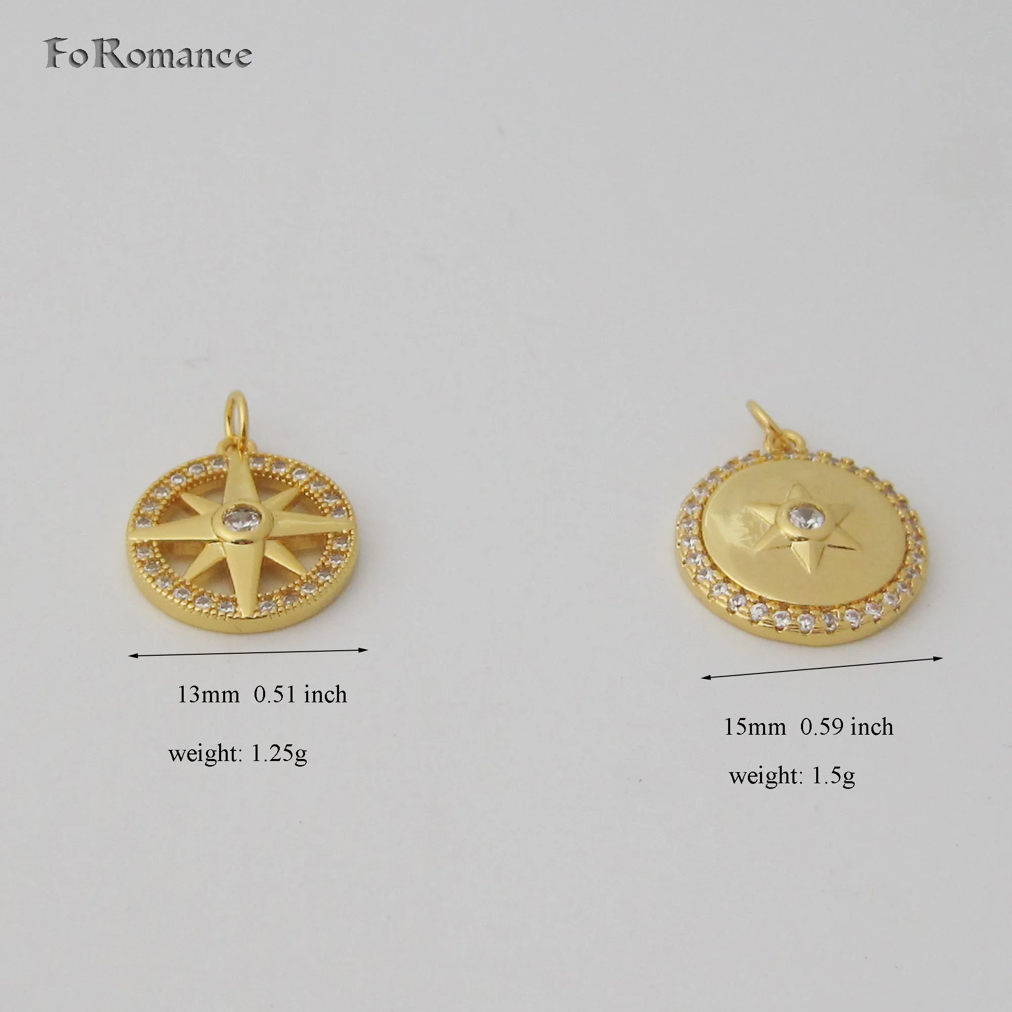 Foromance TWO STYLES YELLOW GOLD COLOR 18