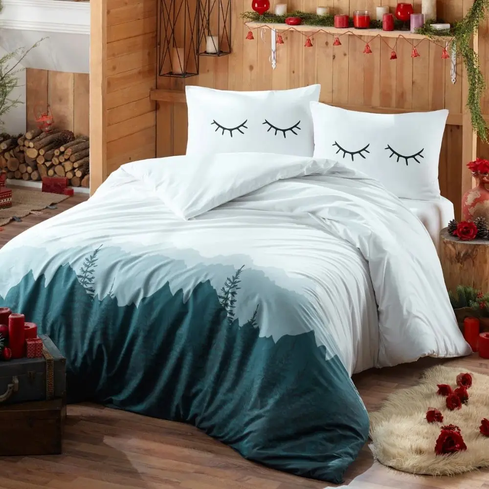 Cotton Bedding Set 4 Pieces Pack 200x220 Twin Sheet Duvet Cover Pillowcase Design Linens Set Modern Duvet Cover Home Textile