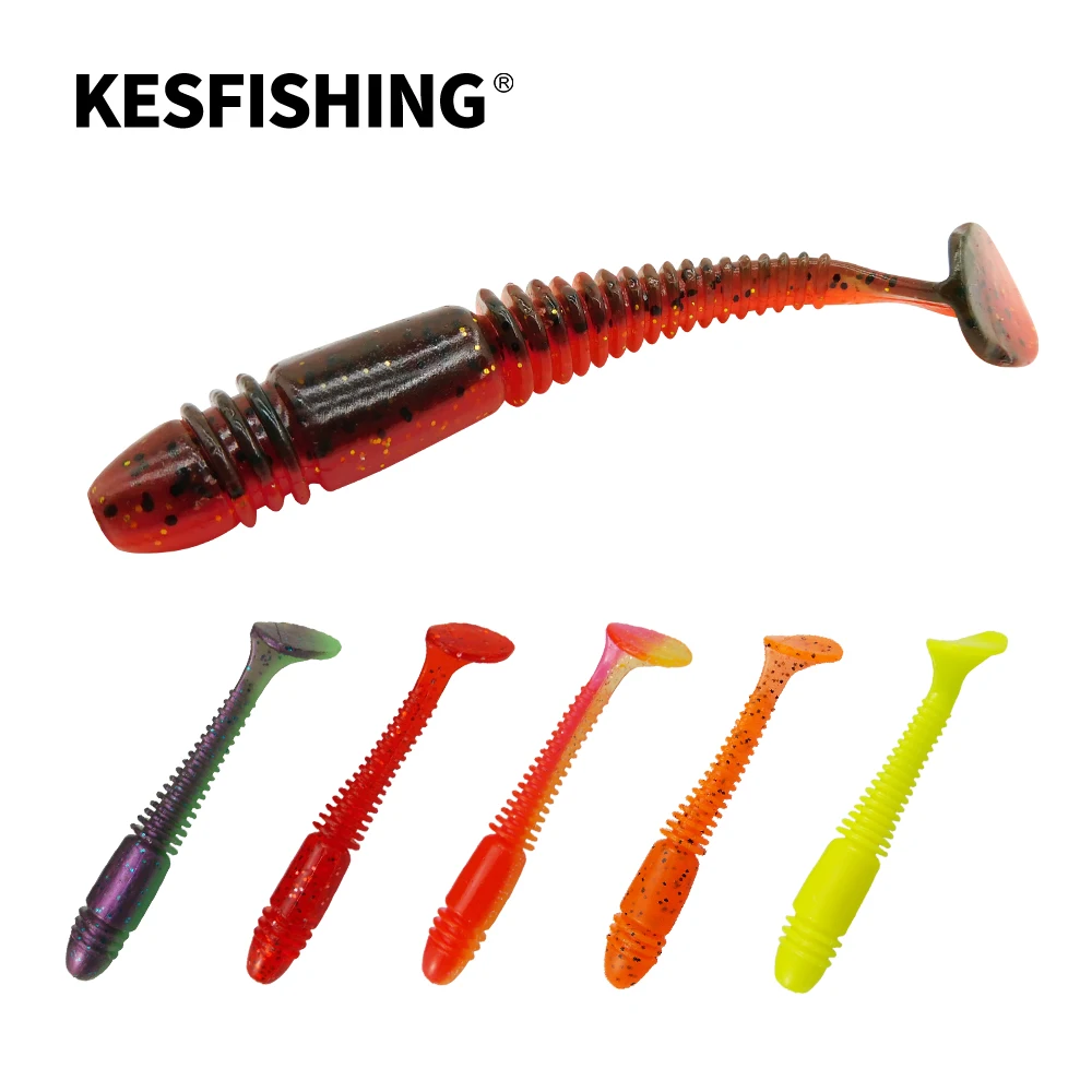 KESFISHING Soft Lures Vibro Worm 4