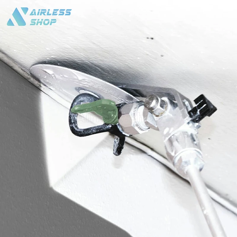 Airless Spray Gun with Spray Guide Accessory Tool and Extension Pole for Edge Door Painting House Decoration Ceiling Coating