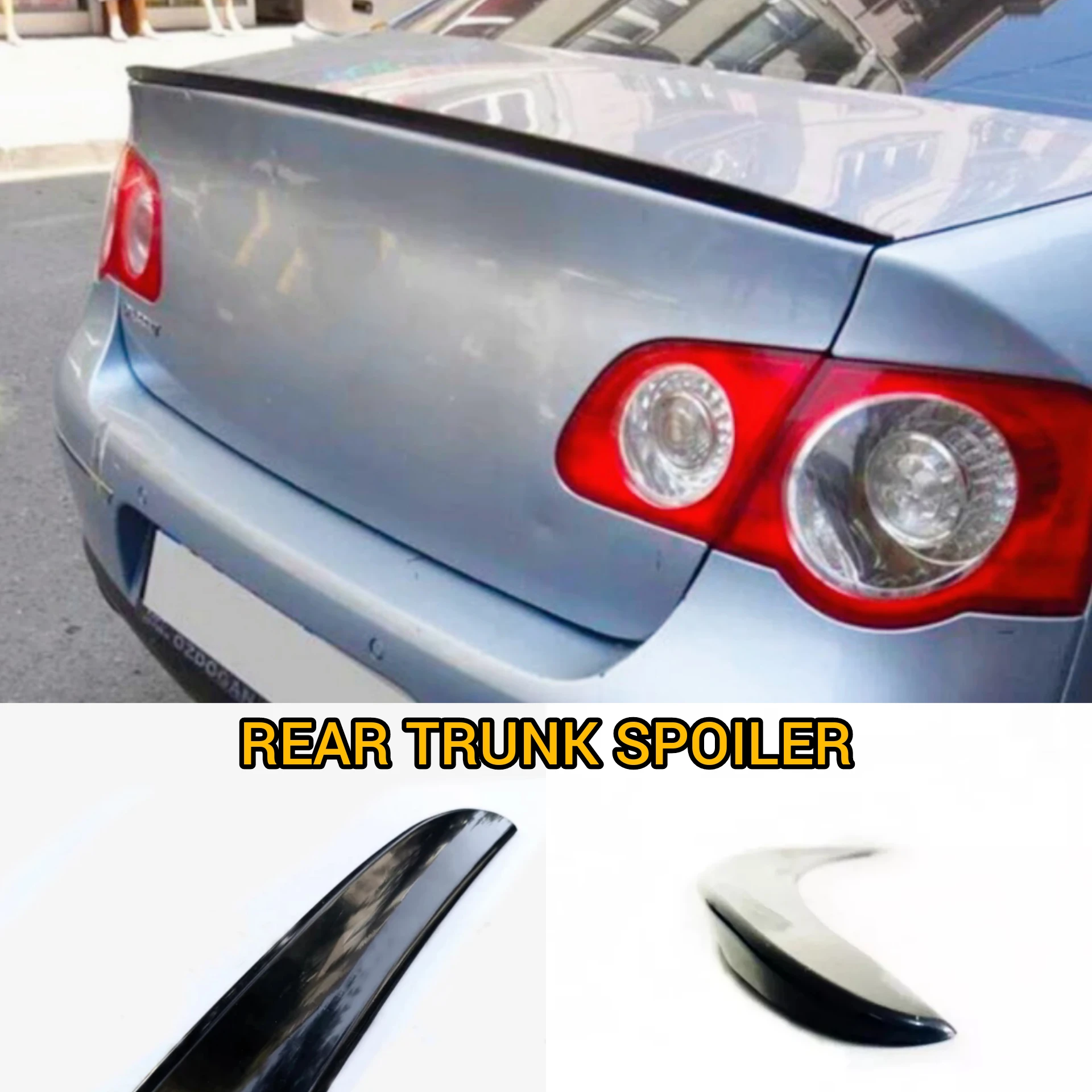 Rear Trunk Spoiler For Volkswagen Passat B6 B7 B8 B8.5 Car Accessories Lip Plastic Glossy Black Wing Sport Exterior Parts Tuning