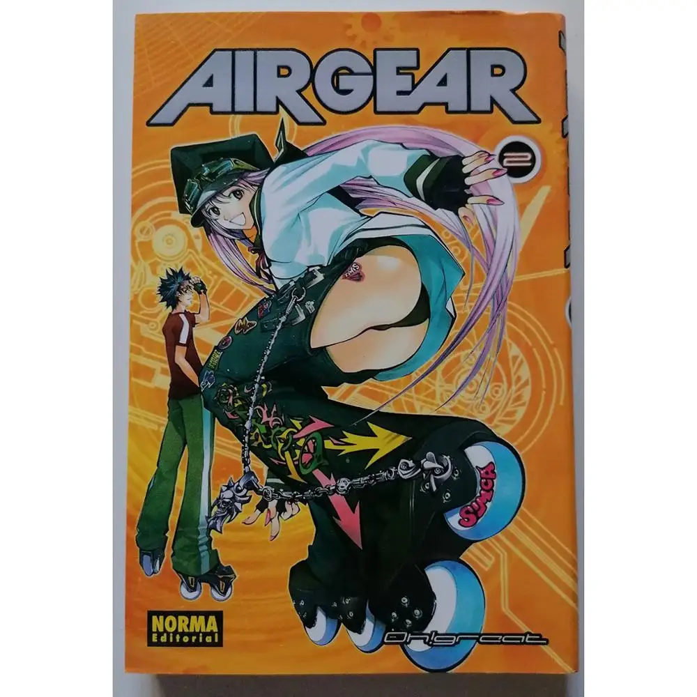 MANGA, AIR GEAR No. 2, ED. NORMA, year 2007, author OH! GREAT, COMIC in Spanish, TEBEO, Japanese-sense reading, SHONEN
