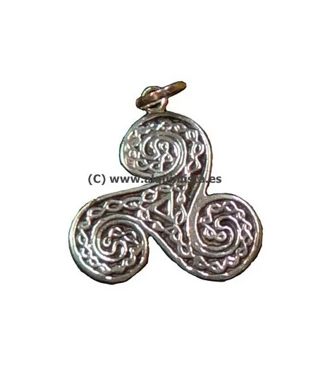 Silver charms TRISQUEL Celtic carved old silver