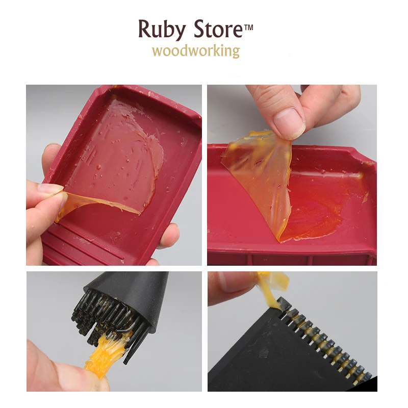 W-new 4pcs Silicone Glue Application Kit for Woodworking
