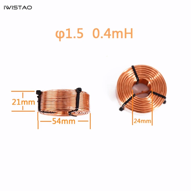 IWISTAO Dedicated Inductor for Crossover or Treble Unit Oxygen-free Copper Enameled  Wire 0.4-1.2mh