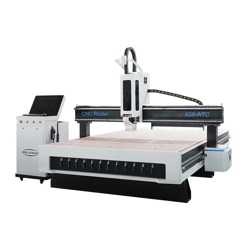 china auto tool change 2d 3d 3axis wood engraver machine cnc router 4x8 1325 1530 atc cnc router woodworking machinery