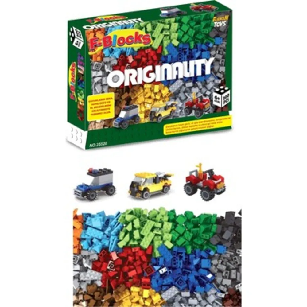 F-Blocks Classic 300 Pieces Creative Blocks different car Blocks Classic multi-color Creative blocks children's creative educati