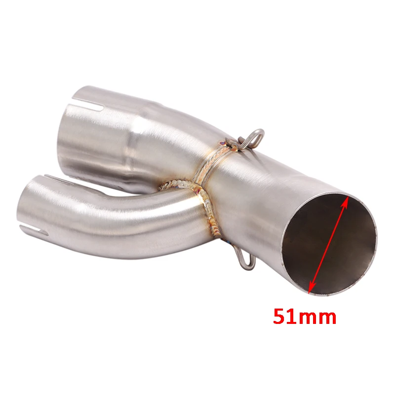For BMW S1000XR 2015 2016 2017 2018 2019 Motorcycle Exhaust System Slip On 51mm Mufflers Connect Mid Pipe Stainless Steel Escape