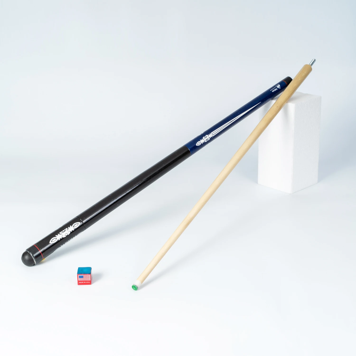 

Falcon Pro Billiard Maple Tree 1/2 Split Cue 145-147 CM Radial Joint Pin Dark Blue