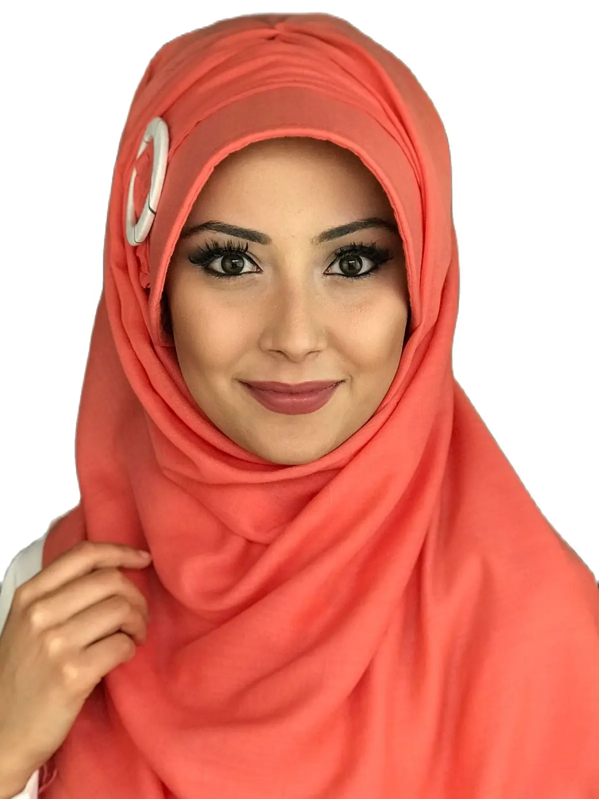 New Fashion Hijab 2021 Muslim Chiffon Headscarf Islamic Turban Scarf Sayf Model Pomegranate Fower  Buckled Women's Hat Shawl