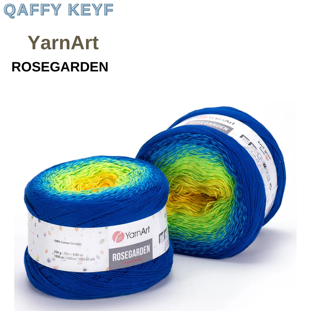 Yarnart przędzy Rosegarden Multicolor przędza dziewiarska szydełka ciasto przędzy przędzy letniej szal sukienka z przędzy przędzy palcowania, 100%