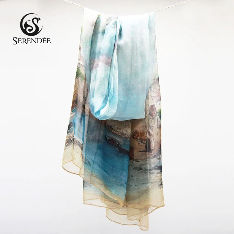 

100% Silk Women Scarf Luxury Soie Femme Hijab Foulard Headscarf Bandana Sjaal Floral Print Shawl Luxe Chiffon Echarpe Wrap Long