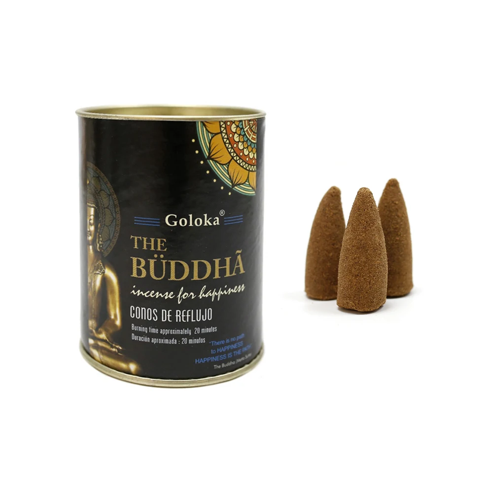 Indian Buddha incense in reflux cone the Buddha aromatherapy meditation Santeria 18 units