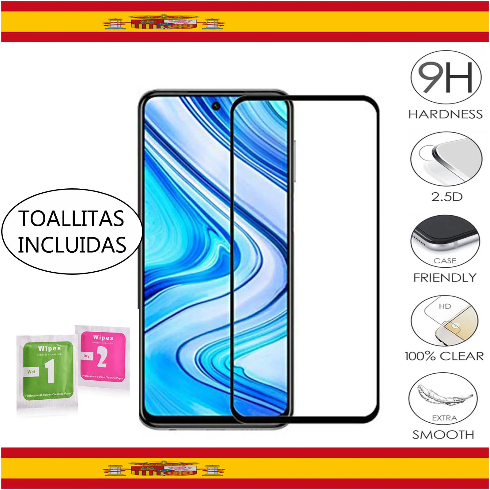 Screen Protector for Xiaomi Redmi Note 9S | Note 9 | Pro | Max | Redmi 9 Tempered Glass Tempered Glass Screen Protector