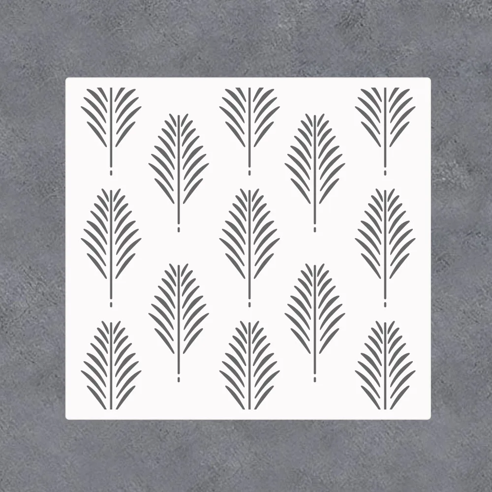 Reusable, Durable, Laser Cut Fern Pattern Wall Stencil Looks Beautiful in Any Interior Design