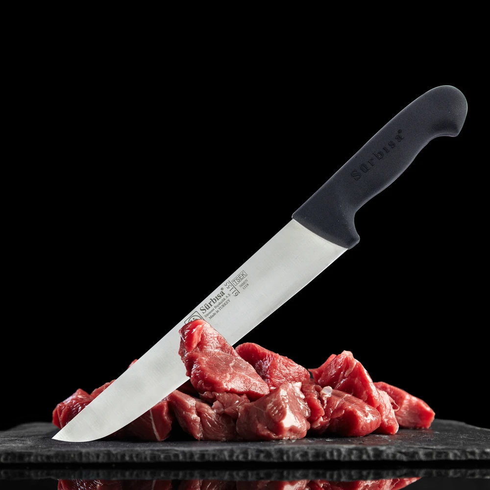 Surbisa High Quality Stainless Steel, Pin Handled, Skin Peeling, Leather Paring, Bone Stripping & Meat Butcher Knife 61155