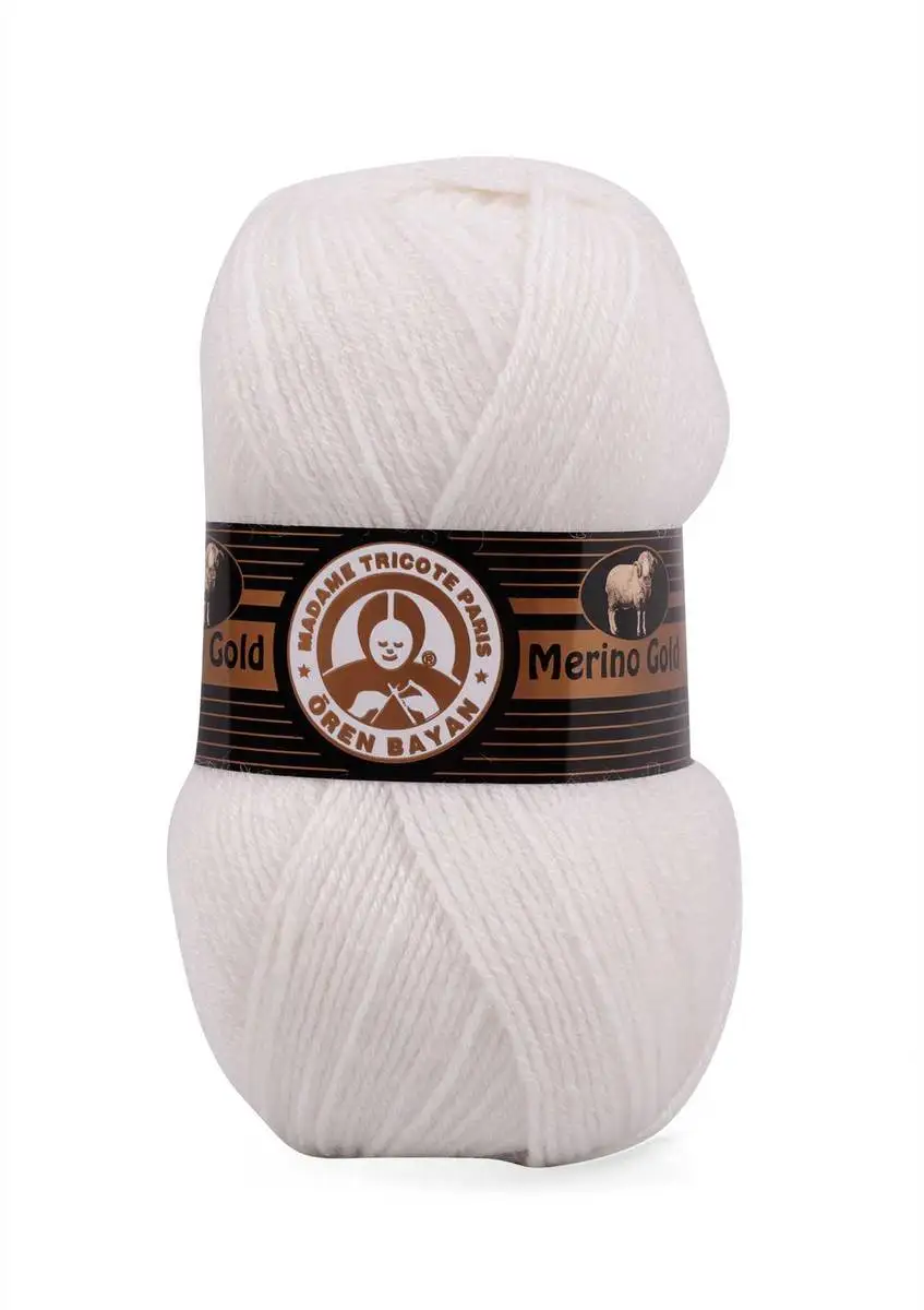 1 Pack ( 5 Balls ) Madame Tricote Paris ( Oren Bayan ) Merino Gold  Hand Knitting  Yarn  For Sweater Cardigan Crochet Tool Kit