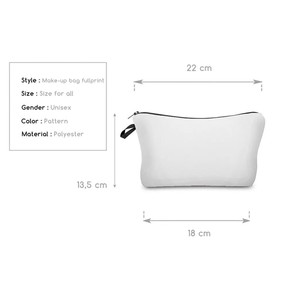 Personal Custom DIY Logo Makeup Bag Pouch Travel Outdoor Girl Women Cosmetic Bag Toiletries Organizer Lady Storage Make Up Cases