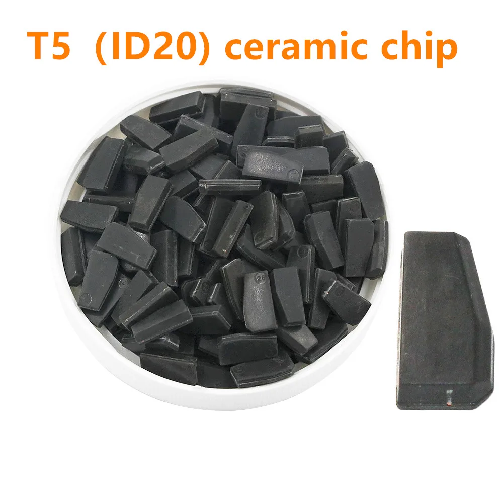 10pcs original car key chip T5 ID20 glass chip auto transponder chip / T5 ID20 ceramic chip / T5 (ID20) PCB chip