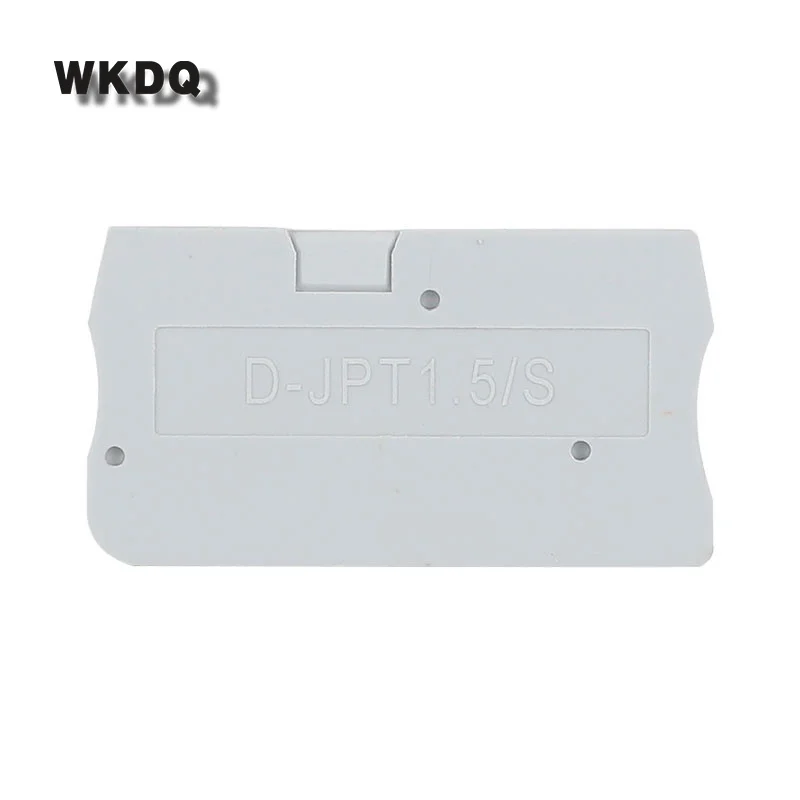 1Pc D-PT1.5 Barrier Plate For PT 1.5 Push-in Wire Electrical Connector Din Rail Terminal Block Accessories End Cover D-PT 1.5