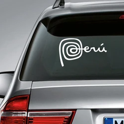 Peru Logo Vinyl Art Sticker Car Window Decor, Peruvian Sign Peruano Laptop Decals for Apple Macbook Pro / Air Decoration