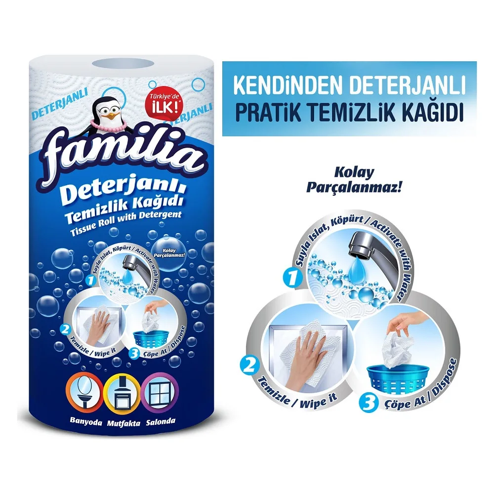 洗剤付きキッチンタオル,包装,タオル付き