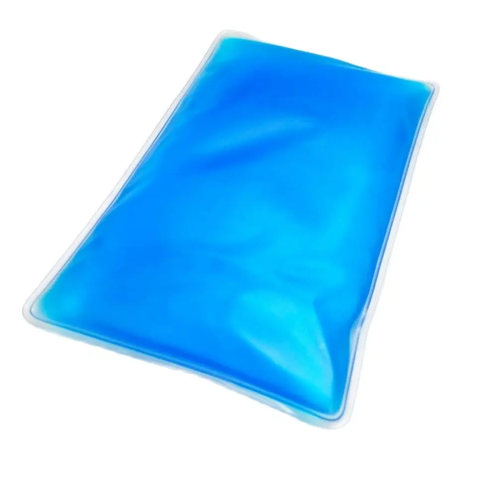 2 Pcs Gel Cold Cool Ice Pack 10 X 21cm Flexible Reusable Bag Sport Game Injury Comfort Freezer Old Man Winter Home Gift Souvenir