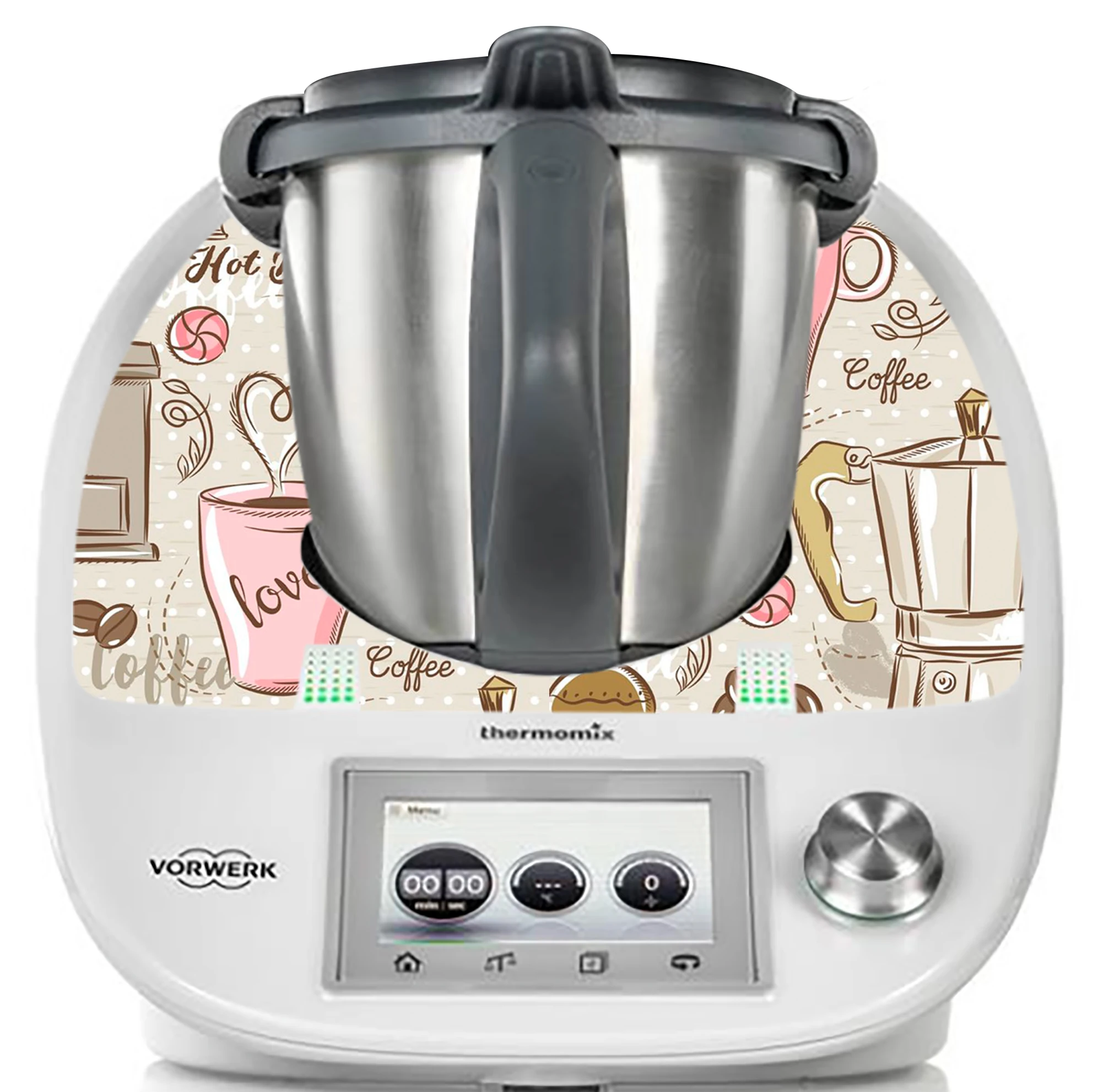 Виниловый бампер декоративный, боковой, VALIDO для THERMOMIX TM5 и TM6, kisses, украсит ваш термомикс