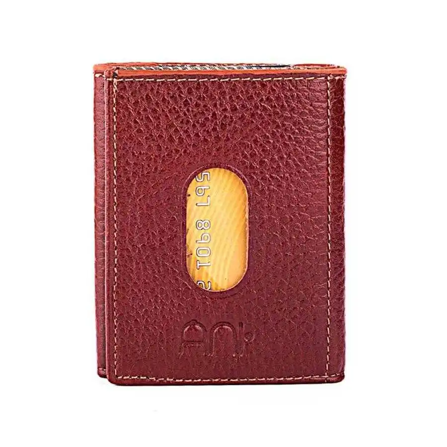 Twelve Genuine Leather Vertical Card Holder Wallet Tan Purse Casual For a Lifetime Money Pocket Good Quality Luxury Naive New