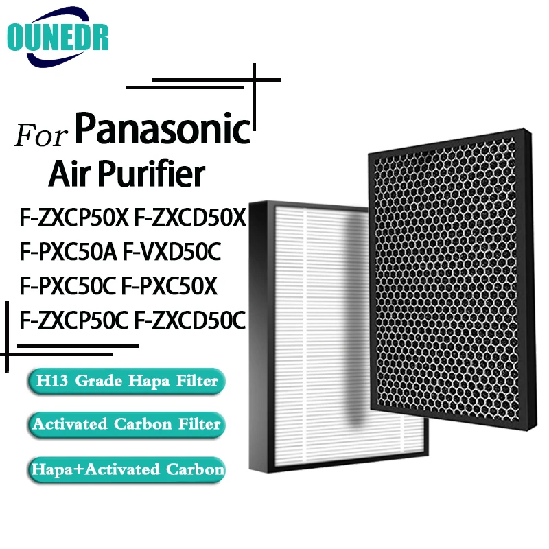 

HEPA фильтр F-ZXCP50C фильтр с активированным углем F-ZXCD50C замена Panasonic F-ZXCP50X F-ZXCD50X F-PXC50A F-VXD50C очиститель воздуха