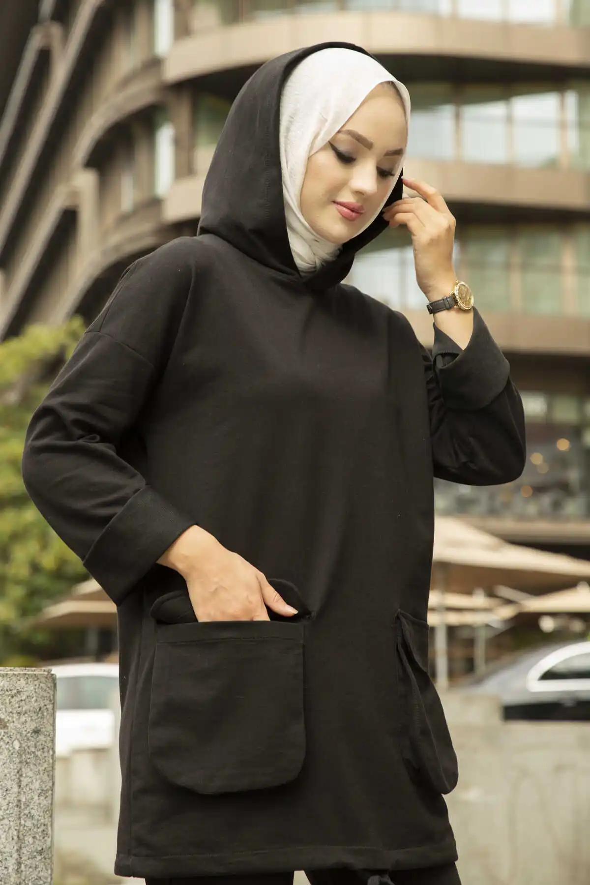 Memba Hooded Hijab Double Suit Turkey Dubai Muslim Abaya Solit Tunic Dresses Ramadan Moroccan Kaftan Islam Clothing African