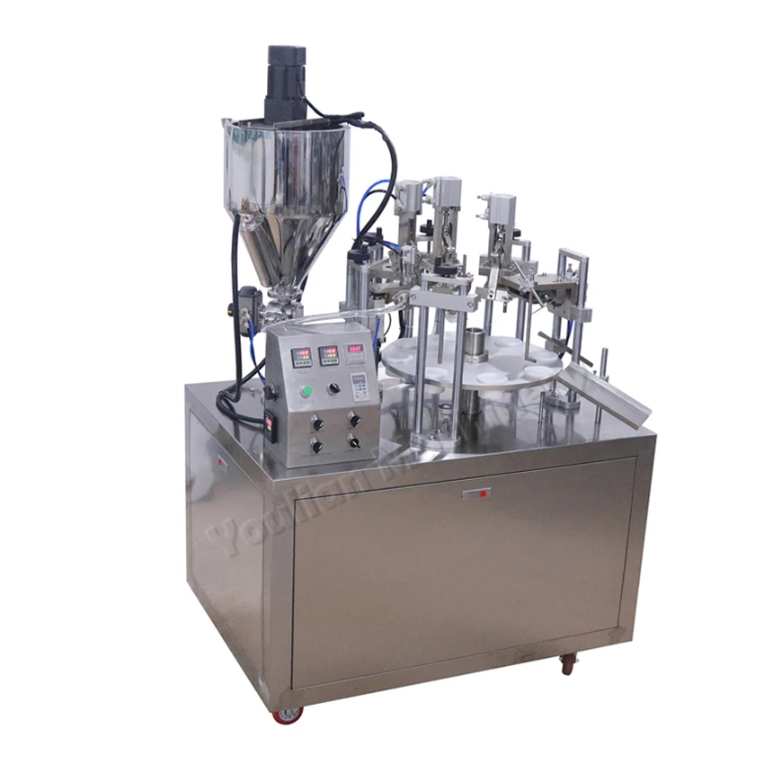 YLD-25 Automatic Cosmetic Ointment Packing Machine Cream Aloe Vera Gels Toothpaste Soft Tube Filling and Sealing Machine