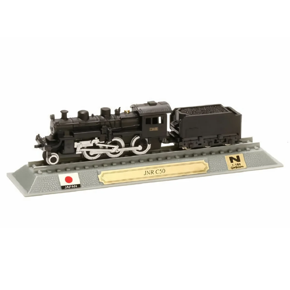 Del Prado, static locomotive model JNR C50 Japan Railways, scale N 1:160, Diecast miniature without engine, Blister